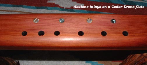 Abalone dot inlays